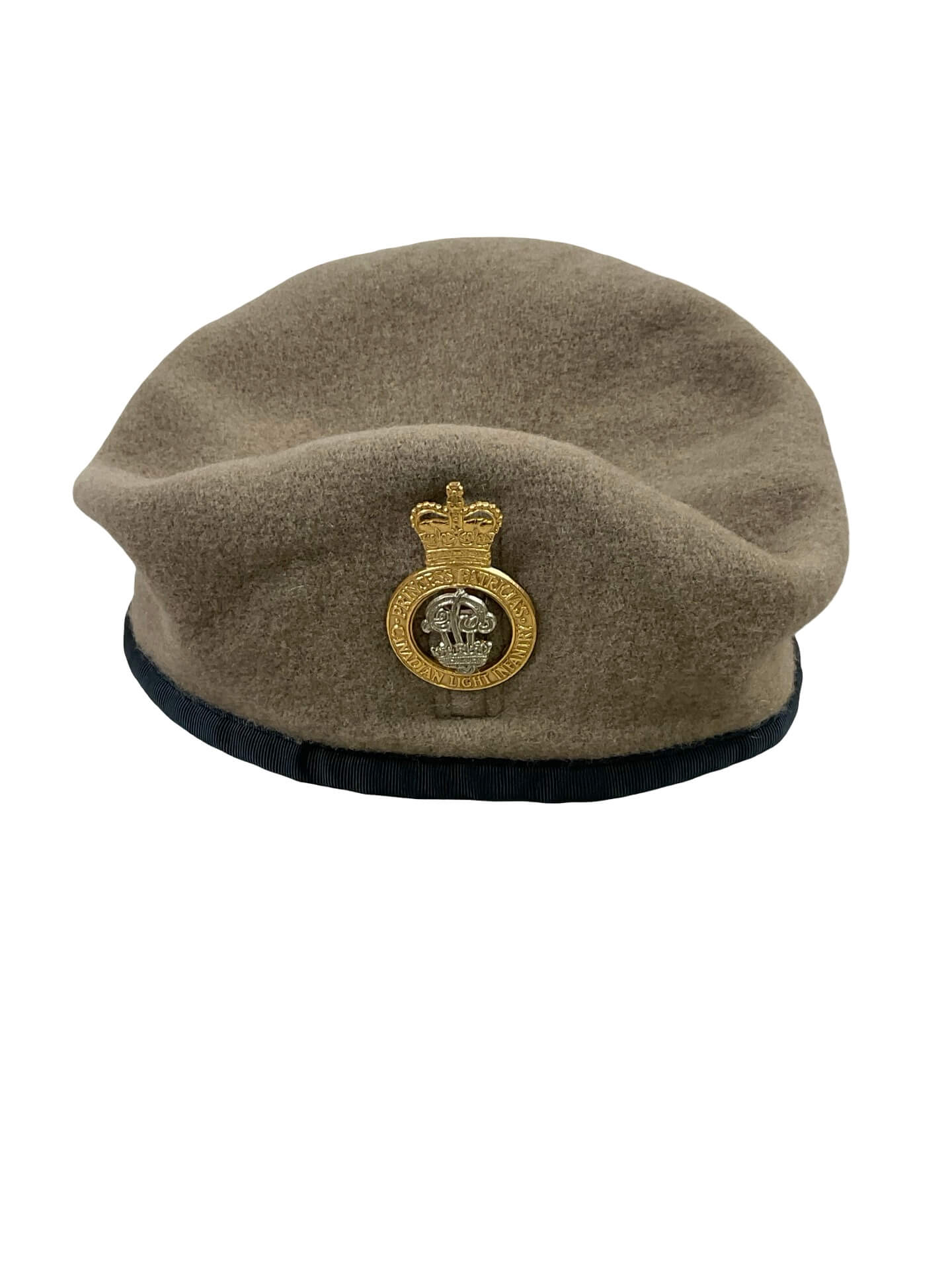 Canadian Forces Special Operations Regiment Tan Beret With PPCLI Cap Badge 7 1/8 Canadian Forces Special Operations Regiment Tan Beret With PPCLI Cap Badge 7 1/8