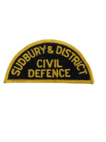 Canadian Sudbury and District Ontario Civil Defence Patch