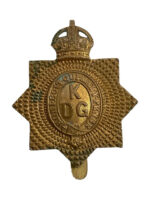 WW1 British BEF Kings Dragoon Guards Cap Badge
