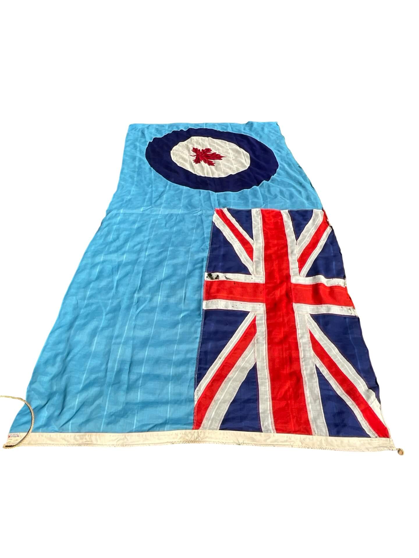 WW2 Canadian RCAF Flag 71" X 138" Made in Toronto WW2 Canadian RCAF Flag 71" X 138" Made in Toronto