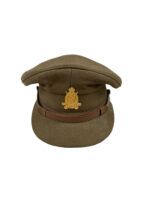 Canadian Infantry Corps Officer's Khaki Peak Cap Hat Size 7 1/8