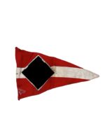 WW2 German Hitler Youth Patriotic Pennant 5" X 8"