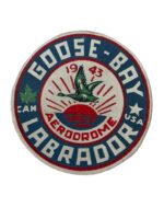 WW2 Canadian RCAF Goose-Bay Labrador Newfoundland 1943 Aerodrome Printed Squadron Patch