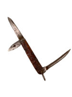 WW1 Canadian CEF Horn Handled Pocket Knife Maker Camillus C Broad Arrowed