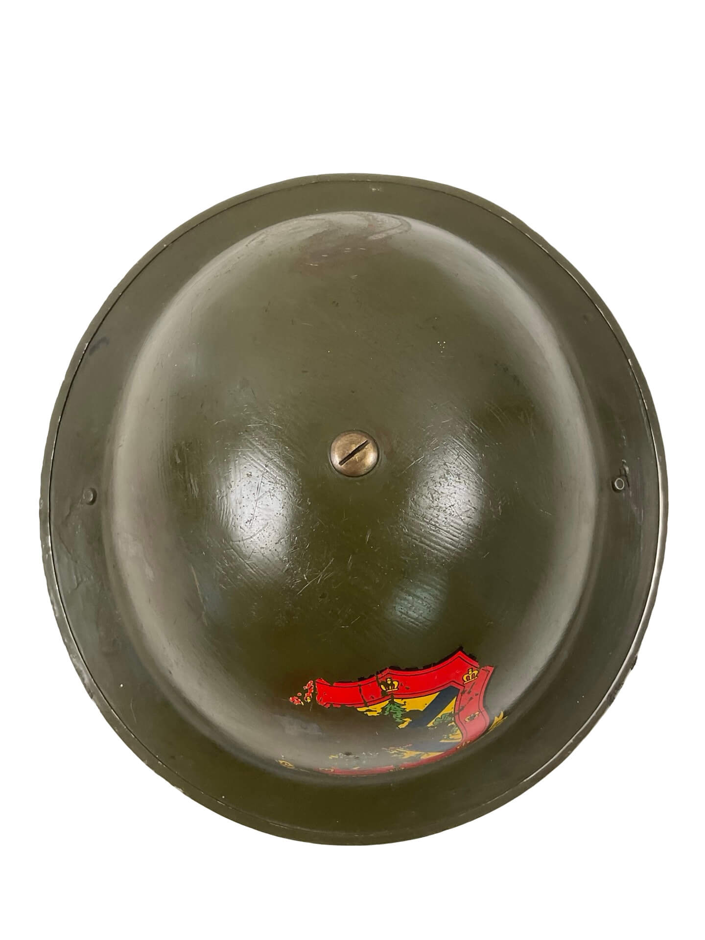 Canadian Army Mk2 Helmet GSW 1940 With Service Number Queen's University Canadian Army Mk2 Helmet GSW 1940 With Service Number Queen's University