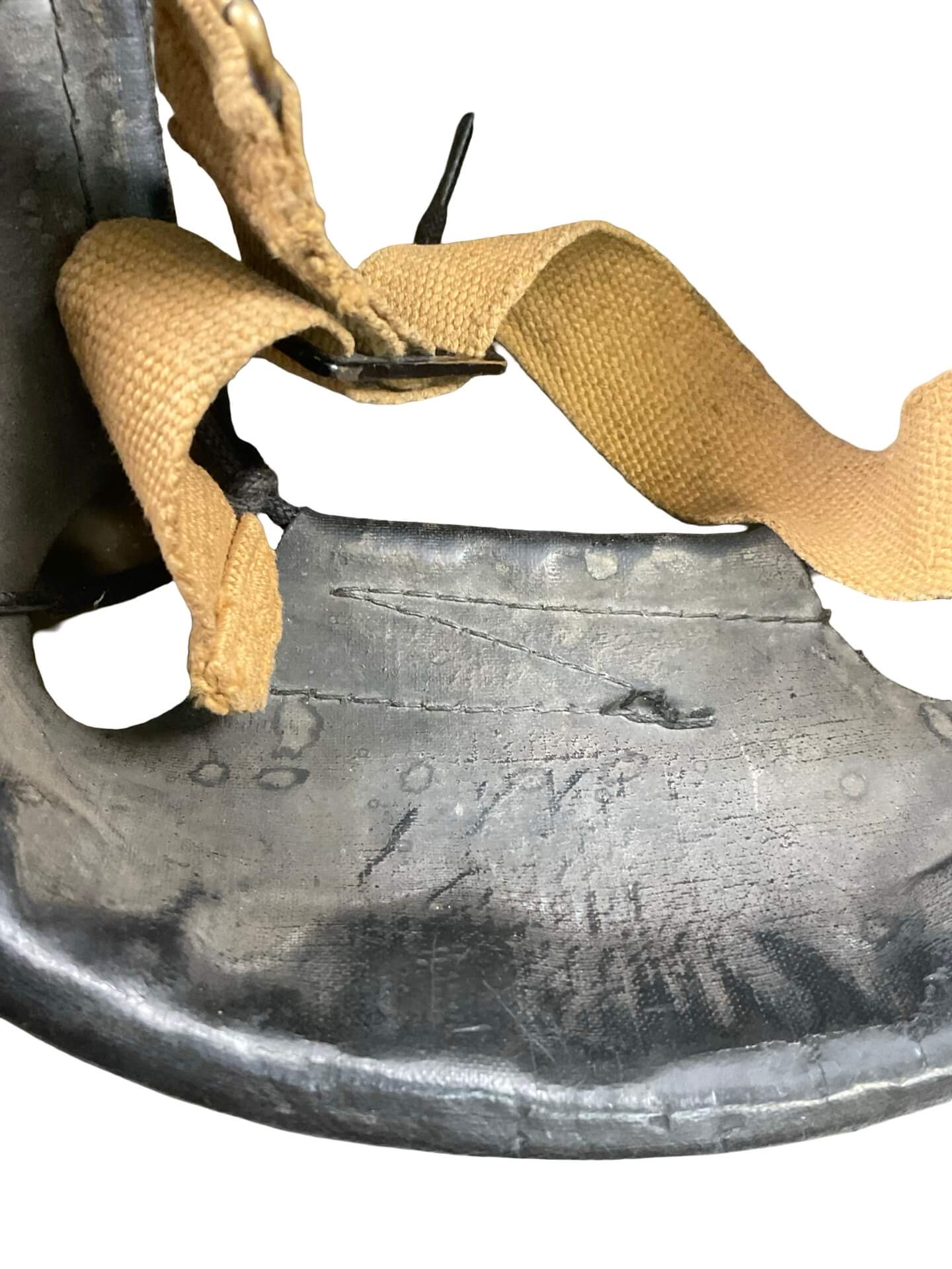 Canadian Army Mk2 Helmet GSW 1940 With Service Number Queen's University Canadian Army Mk2 Helmet GSW 1940 With Service Number Queen's University