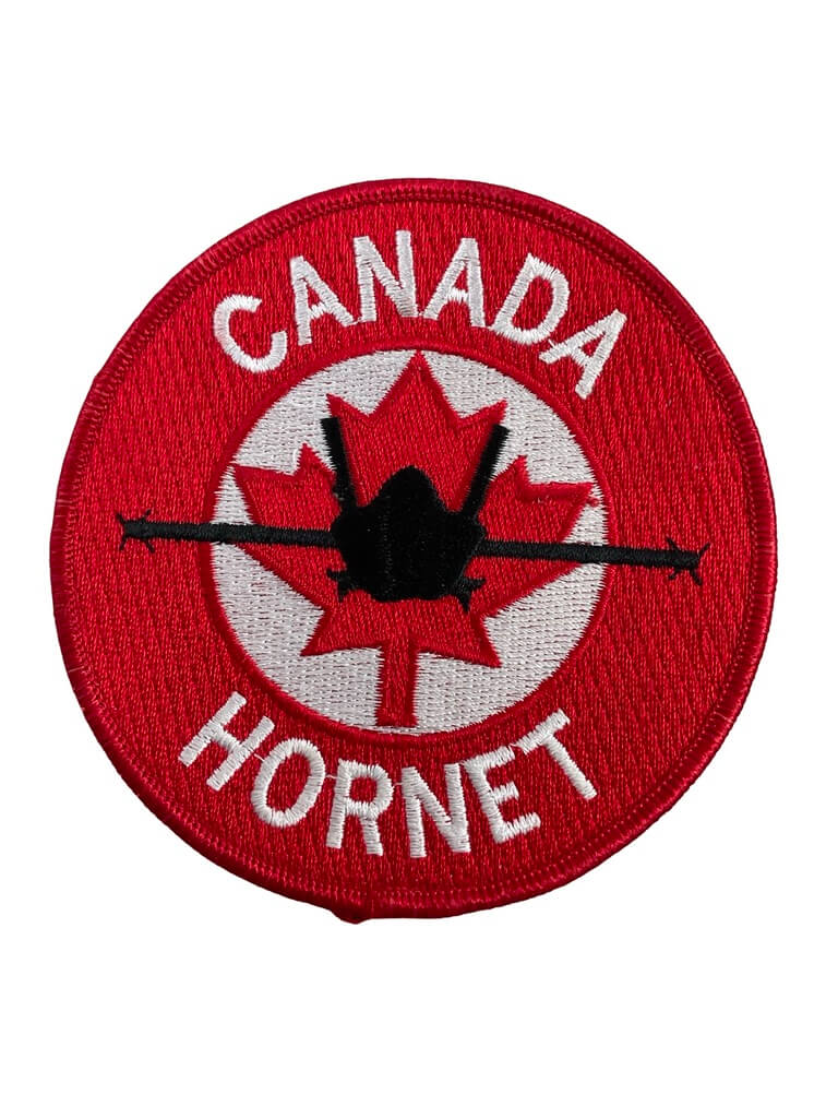 Canadian Forces RCAF Canada Hornet CF-18 Crest Vintage Patch 4 Inch Canadian Forces RCAF Canada Hornet CF-18 Crest Vintage Patch 4 Inch