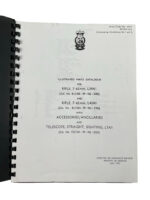 Canadian Illustrated Parts Catalogue 7.62mm L39A1 and L42A1 With Accessories Used Softcover Reference Book