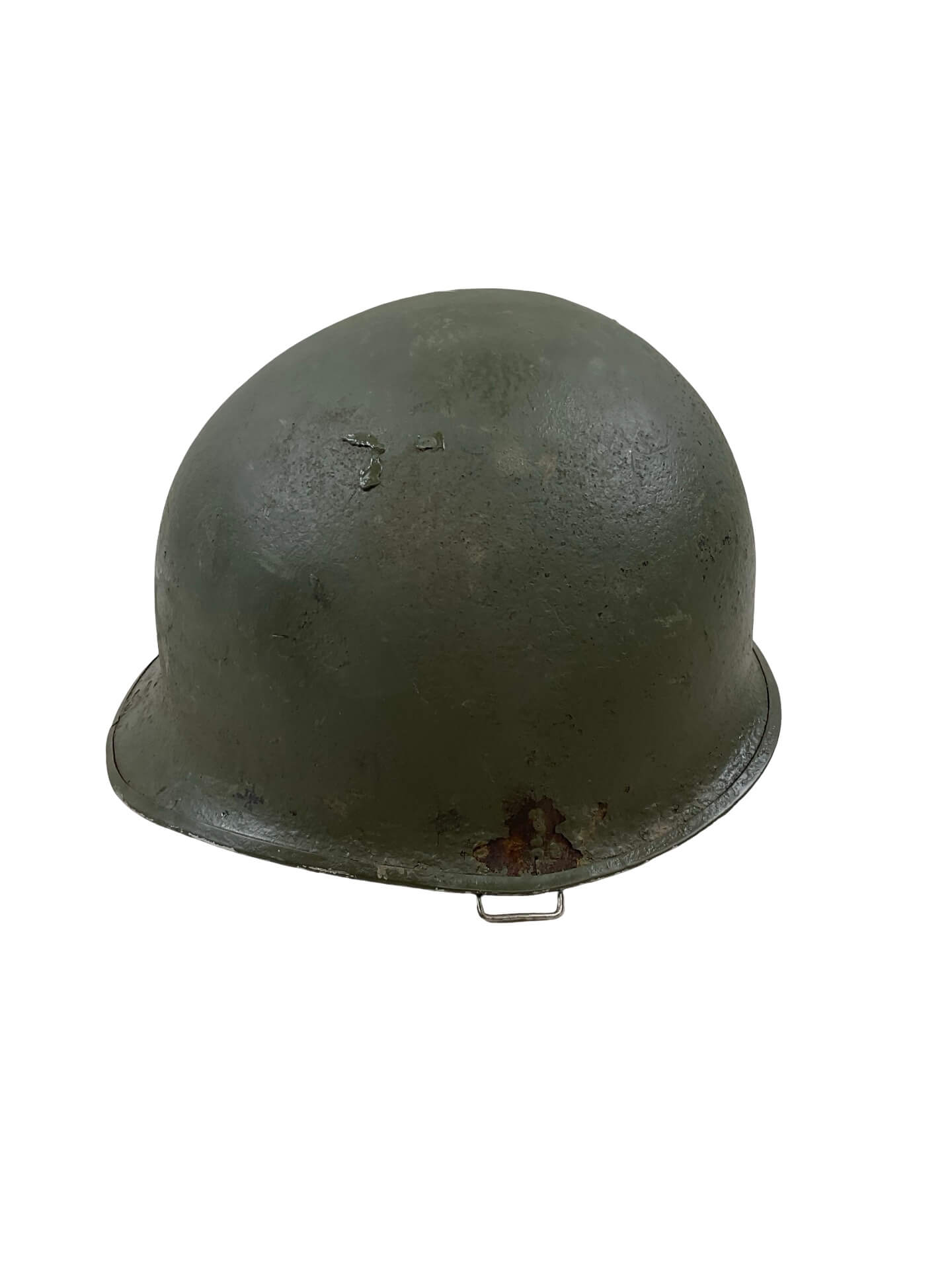 WW2 US Army Steel Helmet Front Seam Fixed Bale Shell WW2 US Army Steel Helmet Front Seam Fixed Bale Shell