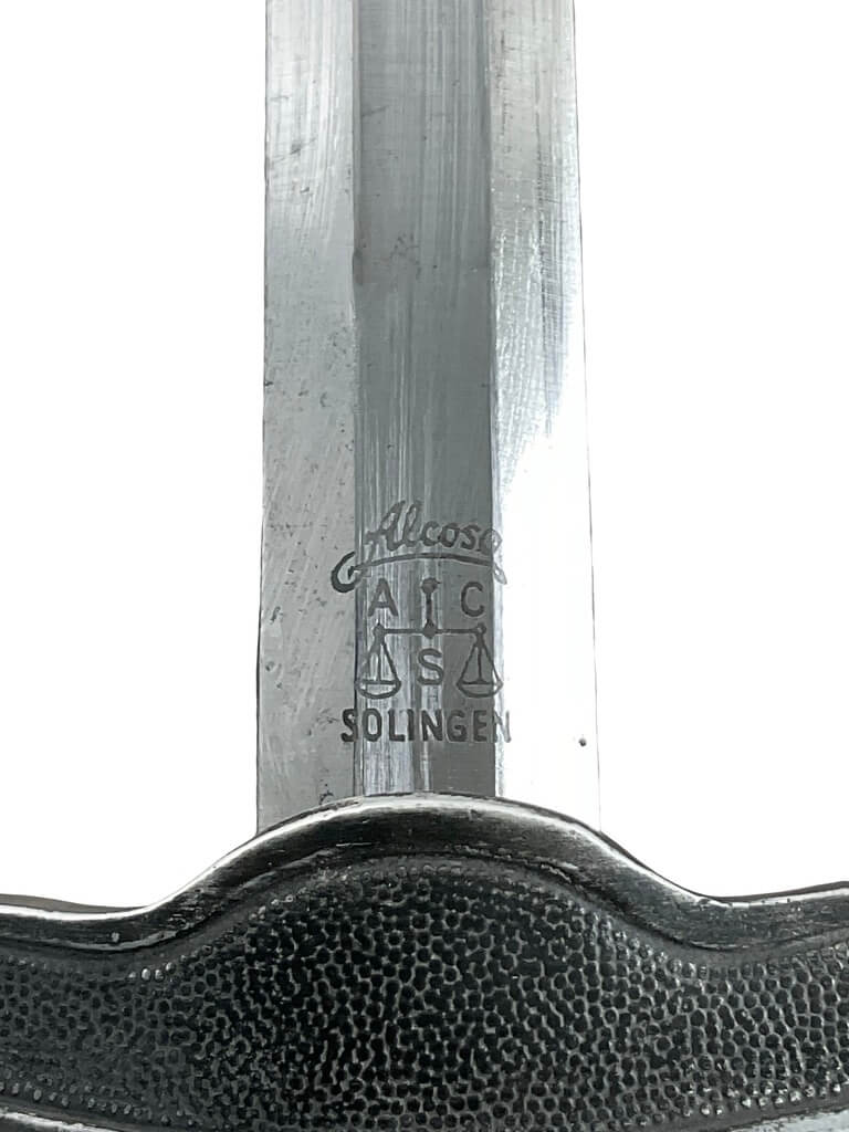 WW2 German Luftwaffe Dagger With Scabbard Hangers and Knot Maker Alcosa WW2 German Luftwaffe Dagger With Scabbard Hangers and Knot Maker Alcosa