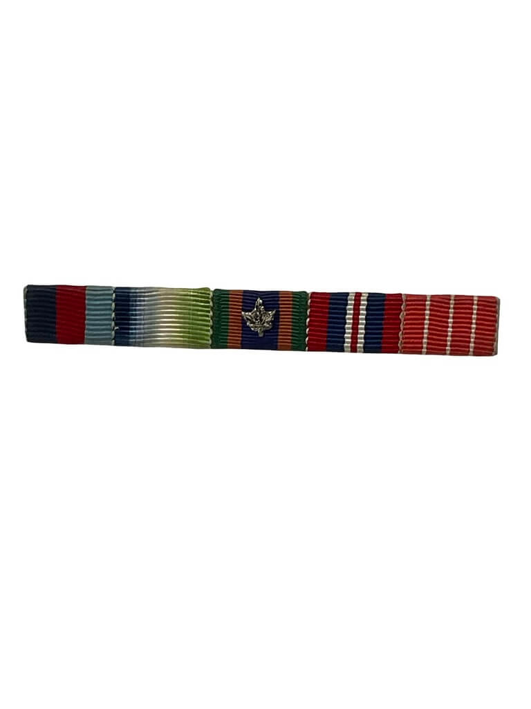 WW2 Canadian Miniature Ribbon Bar X 5 WW2 Canadian Miniature Ribbon Bar X 5