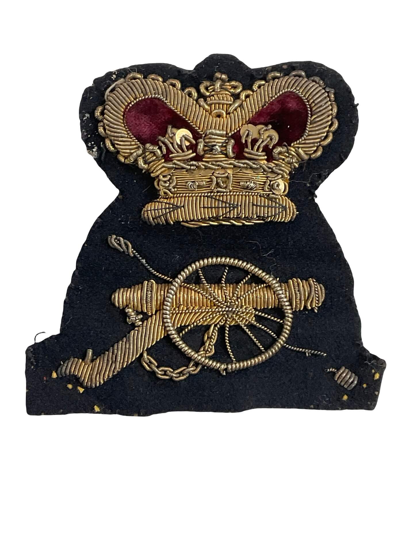 British Victorian Artillery Master Gunner Bullion Wire Trade Badge British Victorian Artillery Master Gunner Bullion Wire Trade Badge
