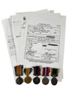 WW2 Canadian Medal Group Efficiency Medal RSM J.T. Whitfield 8th Mounted Brigade 1st Hussars