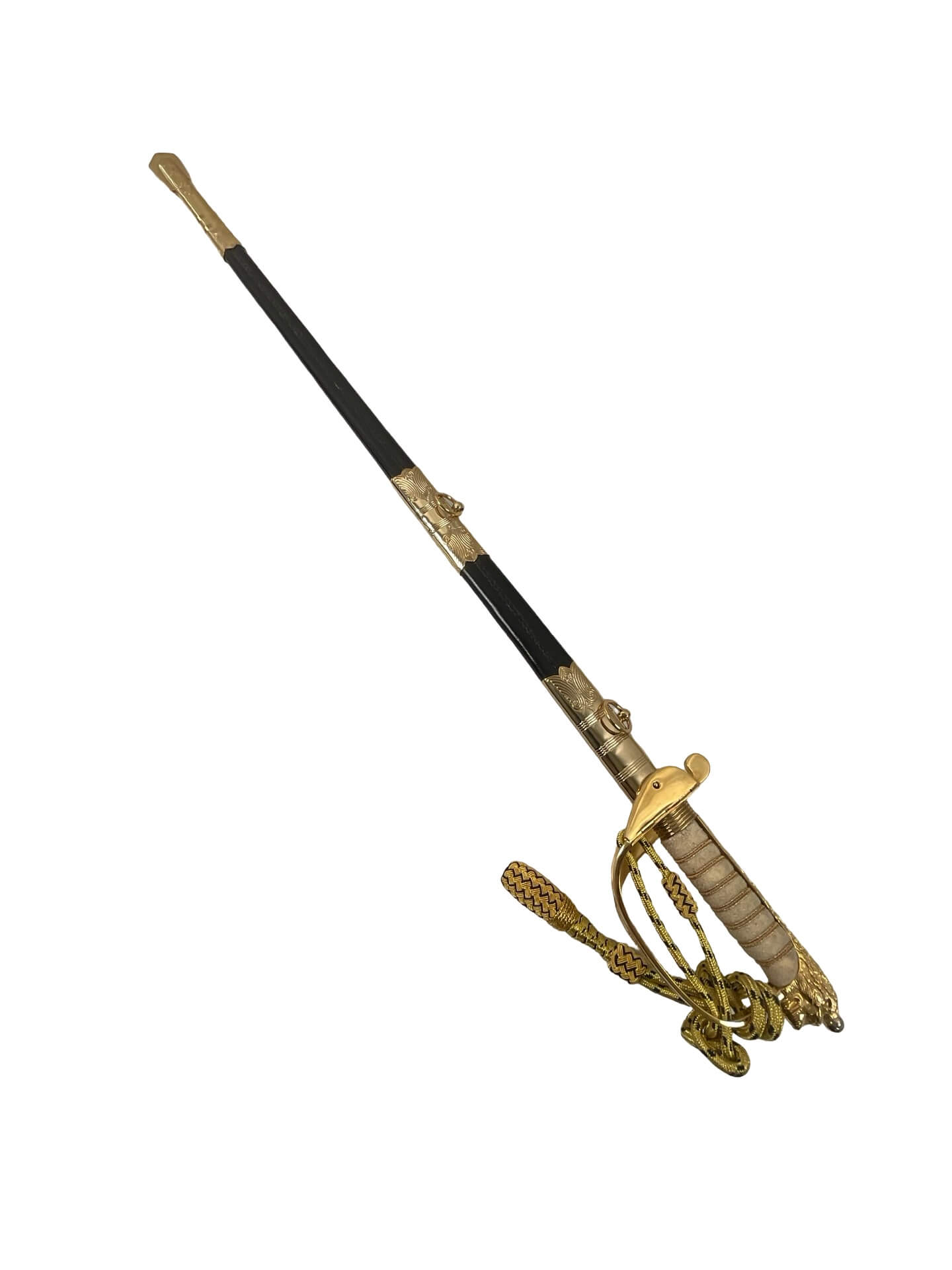 Canadian RCN Navy Officer's Sword with Scabbard and Knot Canadian RCN Navy Officer's Sword with Scabbard and Knot