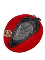 German Army Logistics and Supply Troops Red Beret Size 7