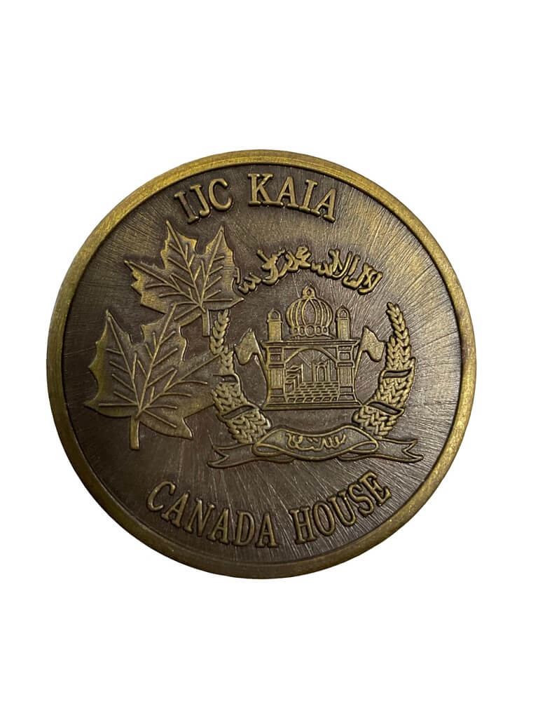 Canadian Afghanistan Task Force IJA Kaia Canada House Challenge Coin Canadian Afghanistan Task Force IJA Kaia Canada House Challenge Coin