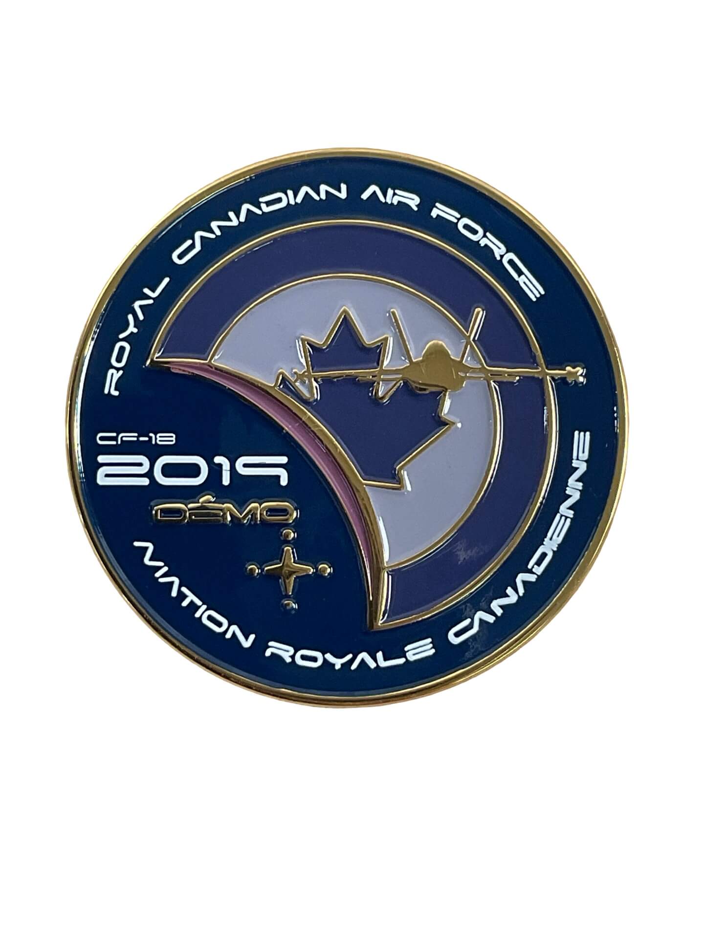 Canadian Forces RCAF CF-18 Demo 2015 Challenge Coin Canadian Forces RCAF CF-18 Demo 2015 Challenge Coin