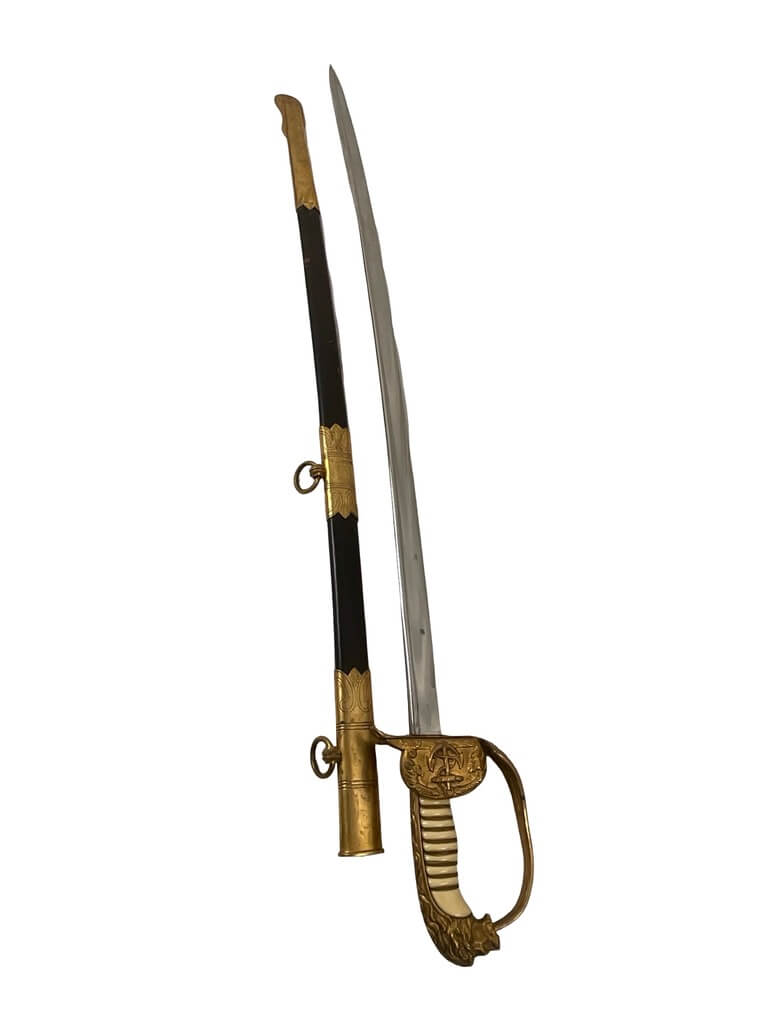German Navy Kriegsmarine 1923 Pattern Officer's Sword With Scabbard Maker E&F Horster German Navy Kriegsmarine 1923 Pattern Officer's Sword With Scabbard Maker E&F Horster