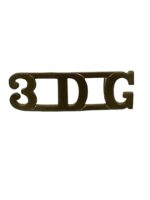 WW1 British BEF 3rd Dragoon Guards Shoulder Title Insignia Single