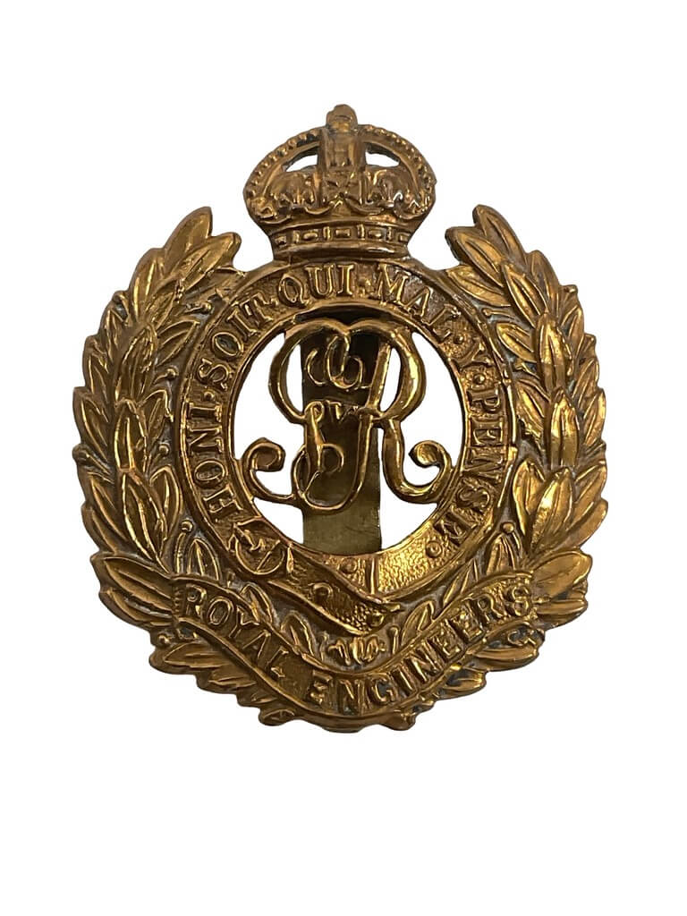 WW1 British BEF Royal Engineers Cap Badge WW1 British BEF Royal Engineers Cap Badge