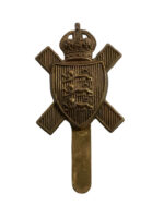 WW1 British BEF 11th Royal Militia Island of Jersey Battalion The Hampshire Regiment Cap Badge