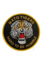 British RAF NATO Tigers Hard To Be Humble Woven Squadron Patch
