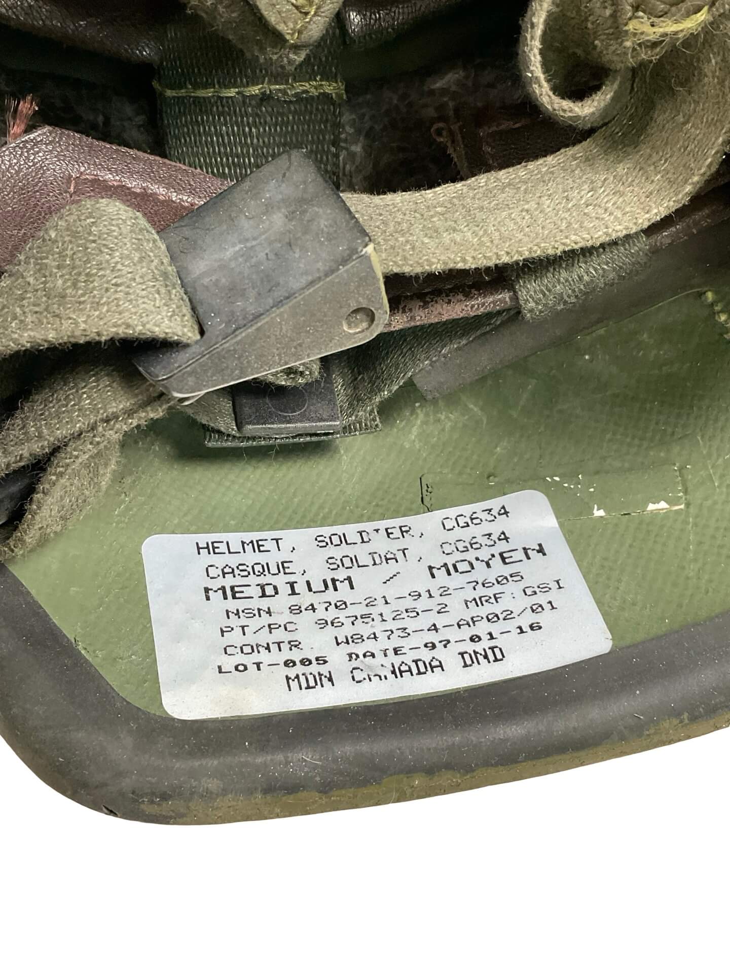 Canadian Forces CG634 Helmet Size Medium CSOR Camouflage Canadian Forces CG634 Helmet Size Medium CSOR Camouflage