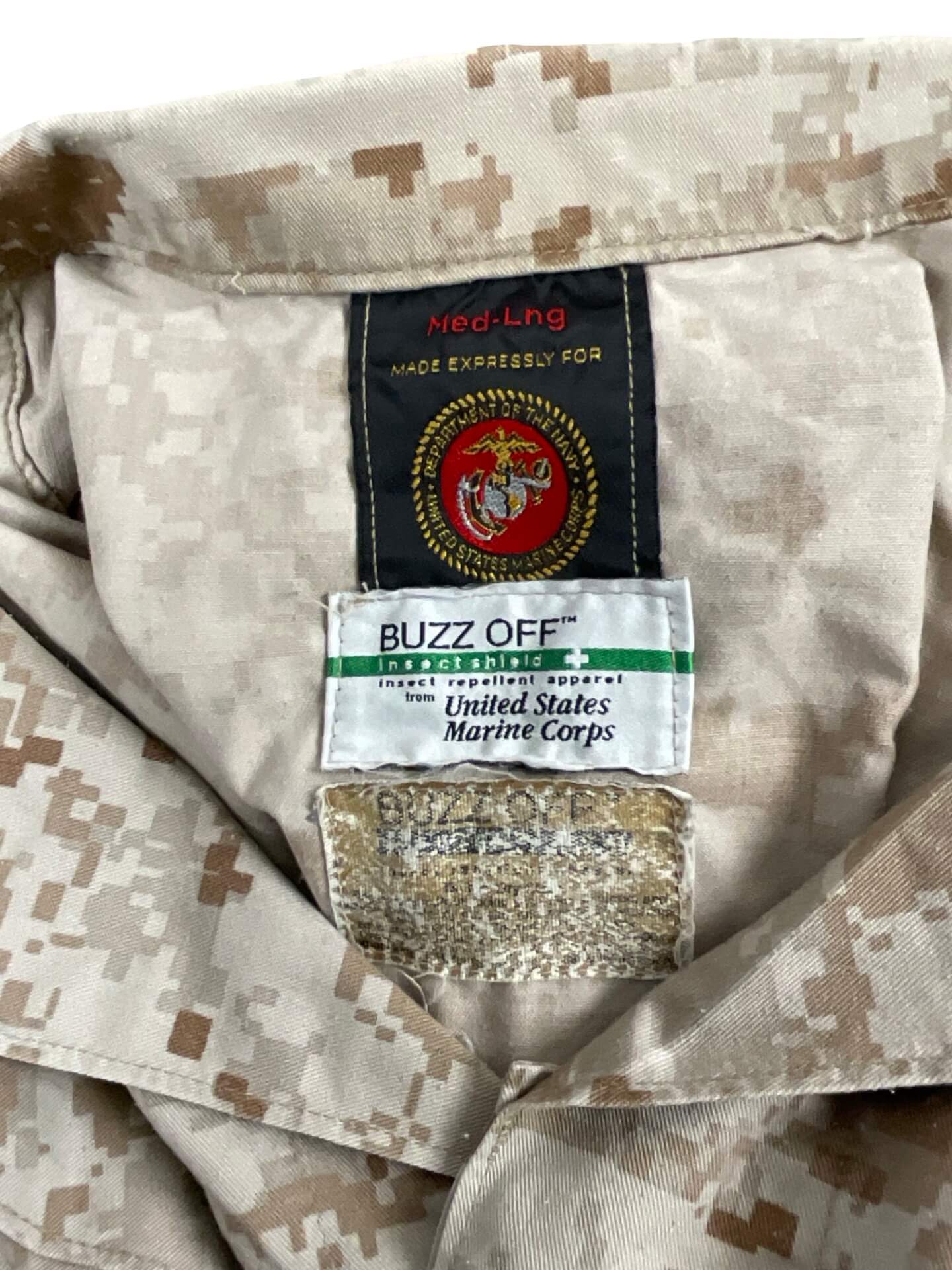 US USMC Desert MARPAT Shirt Size Medium Long US USMC Desert MARPAT Shirt Size Medium Long