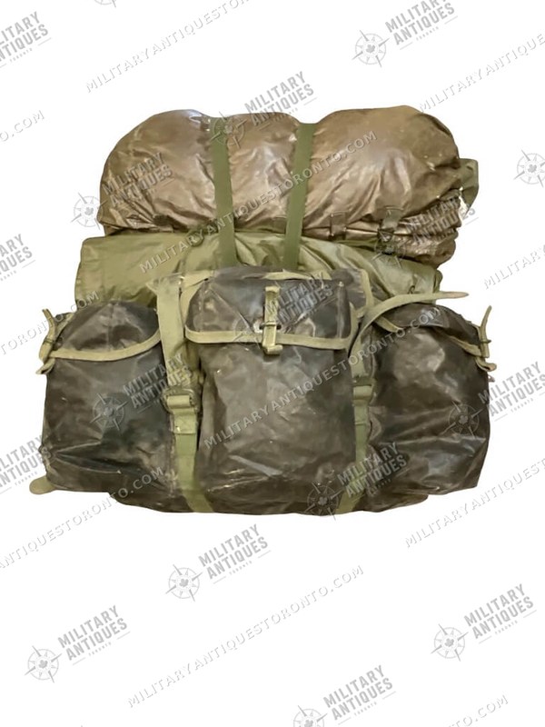 Metal Jump Ruck Frame Canadian Forces Jump Ruck 64 Pattern With X53 Sleeping Bag Carrier and ...
