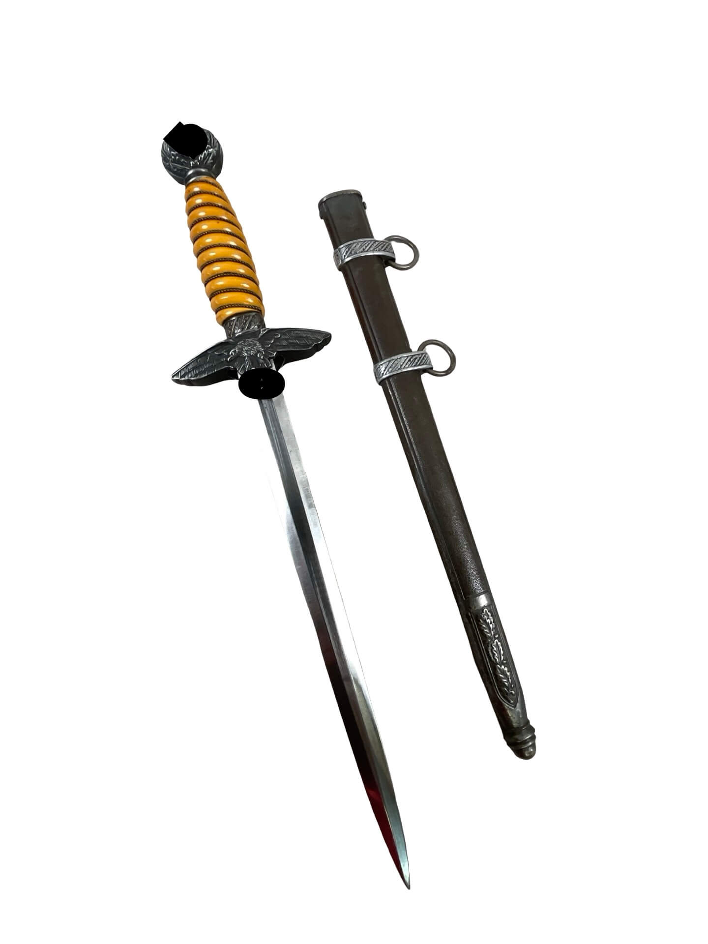 WW2 German Luftwaffe Dagger With Scabbard Hangers and Knot Maker Alcosa WW2 German Luftwaffe Dagger With Scabbard Hangers and Knot Maker Alcosa