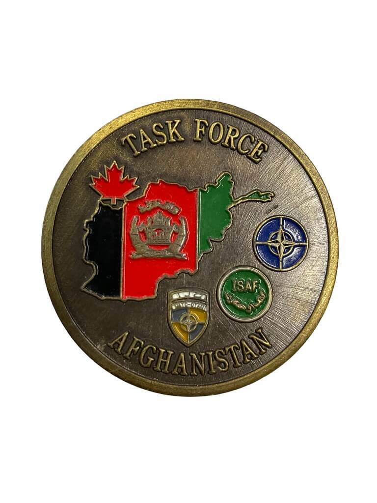 Canadian Afghanistan Task Force IJA Kaia Canada House Challenge Coin Canadian Afghanistan Task Force IJA Kaia Canada House Challenge Coin