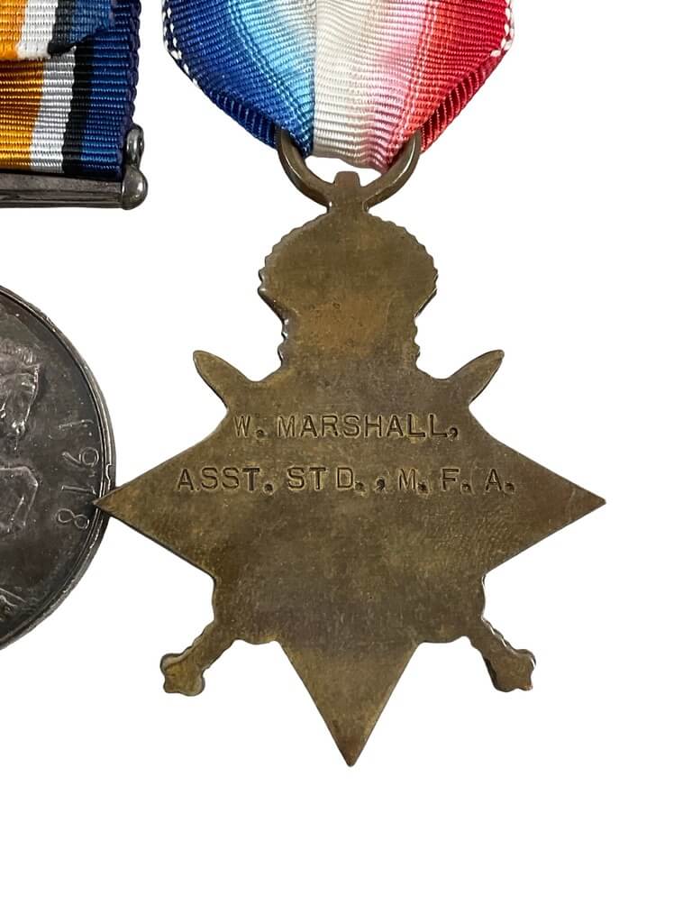 WW1 British Merchant Navy Medal Group X 4 W. Marshall WW1 British Merchant Navy Medal Group X 4 W. Marshall