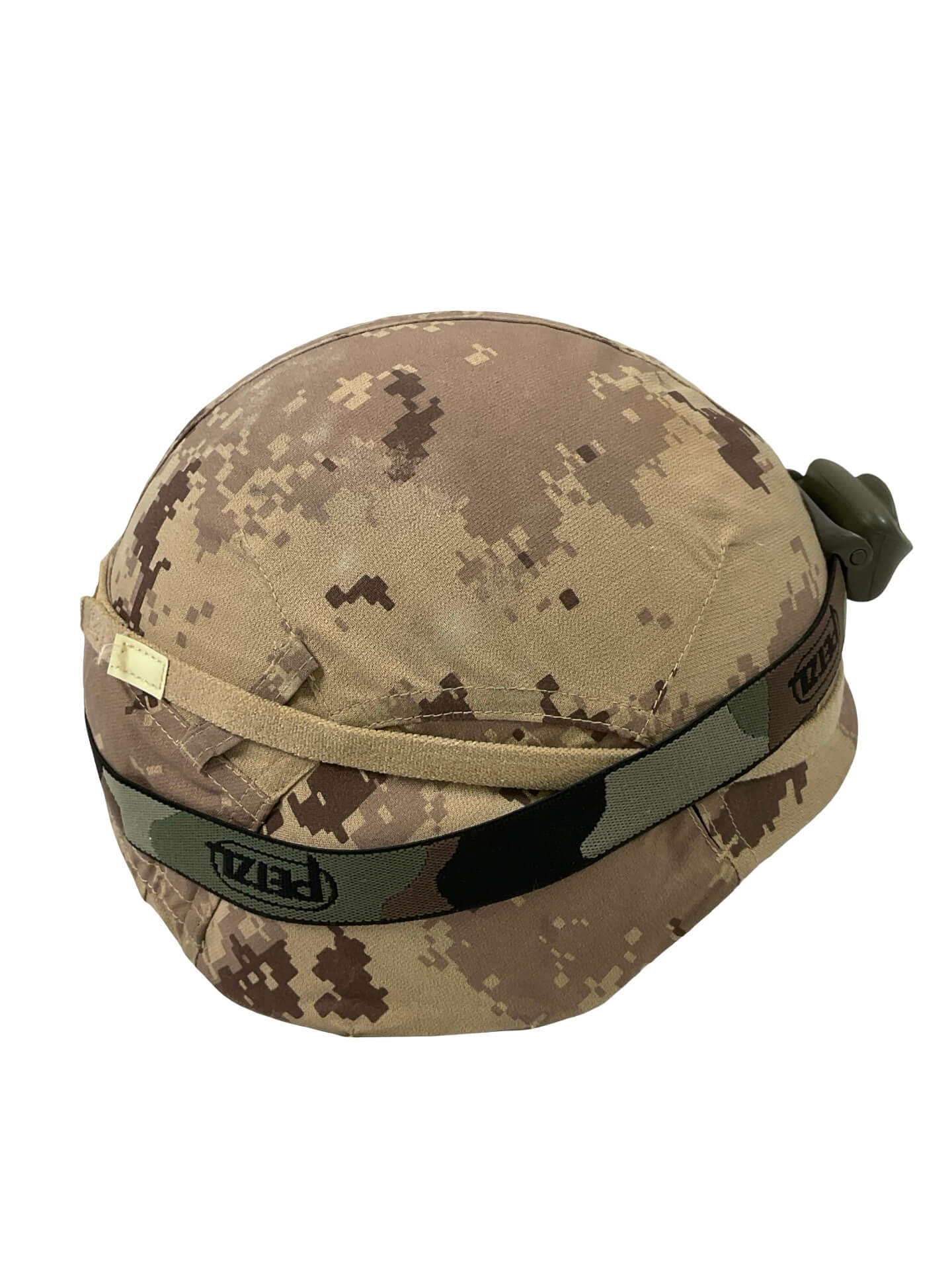 Canadian Forces Arid CADPAT CG634 Helmet Size Medium With Petzl Light Canadian Forces Arid CADPAT CG634 Helmet Size Medium With Petzl Light