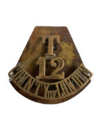 WW1 British BEF Territorial 12th County of London Shoulder Title Insignia Single WW1 British BEF Territorial 12th County of London Shoulder Title Insignia Single
