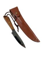 Canadian Forces Rigger Russell Grohmann Knife with Leather Scabbard
