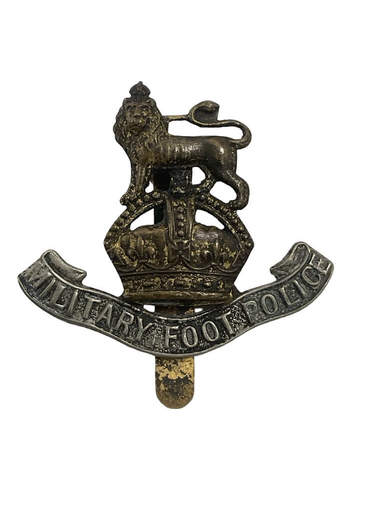 WW1 British BEF Military Foot Police Cap Badge WW1 British BEF Military Foot Police Cap Badge
