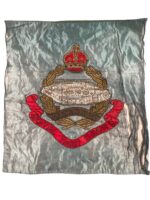British Royal Tank Regiment Bullion Embroidered Tapestry 25" X 23"