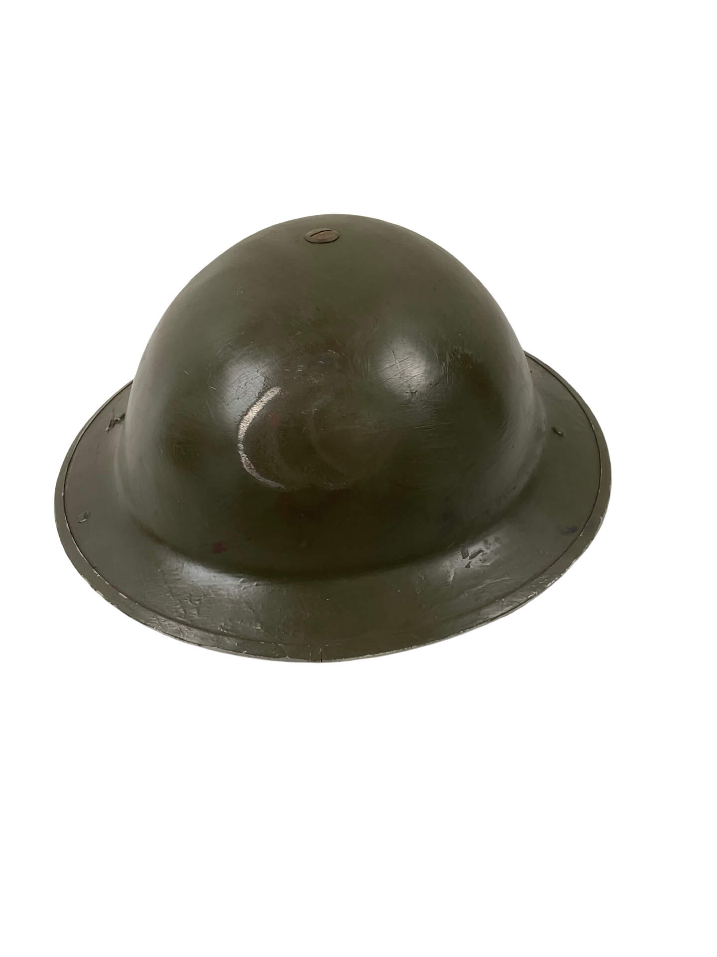 Canadian Army Mk2 Helmet GSW 1940 With Service Number Queen's University Canadian Army Mk2 Helmet GSW 1940 With Service Number Queen's University