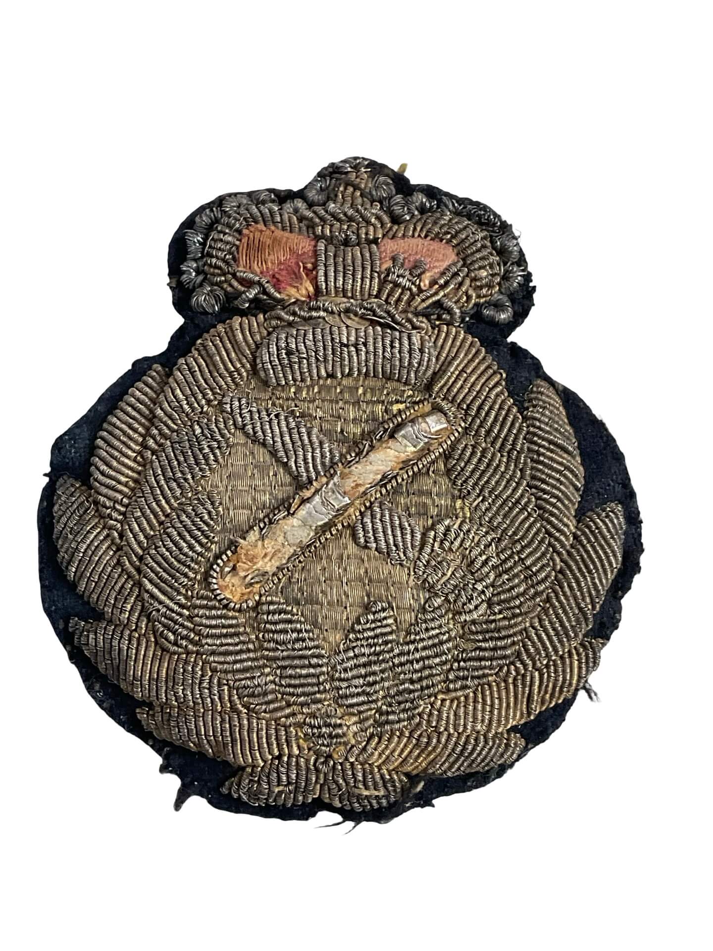 British Victorian Generals Bullion Wire Cap Badge British Victorian Generals Bullion Wire Cap Badge