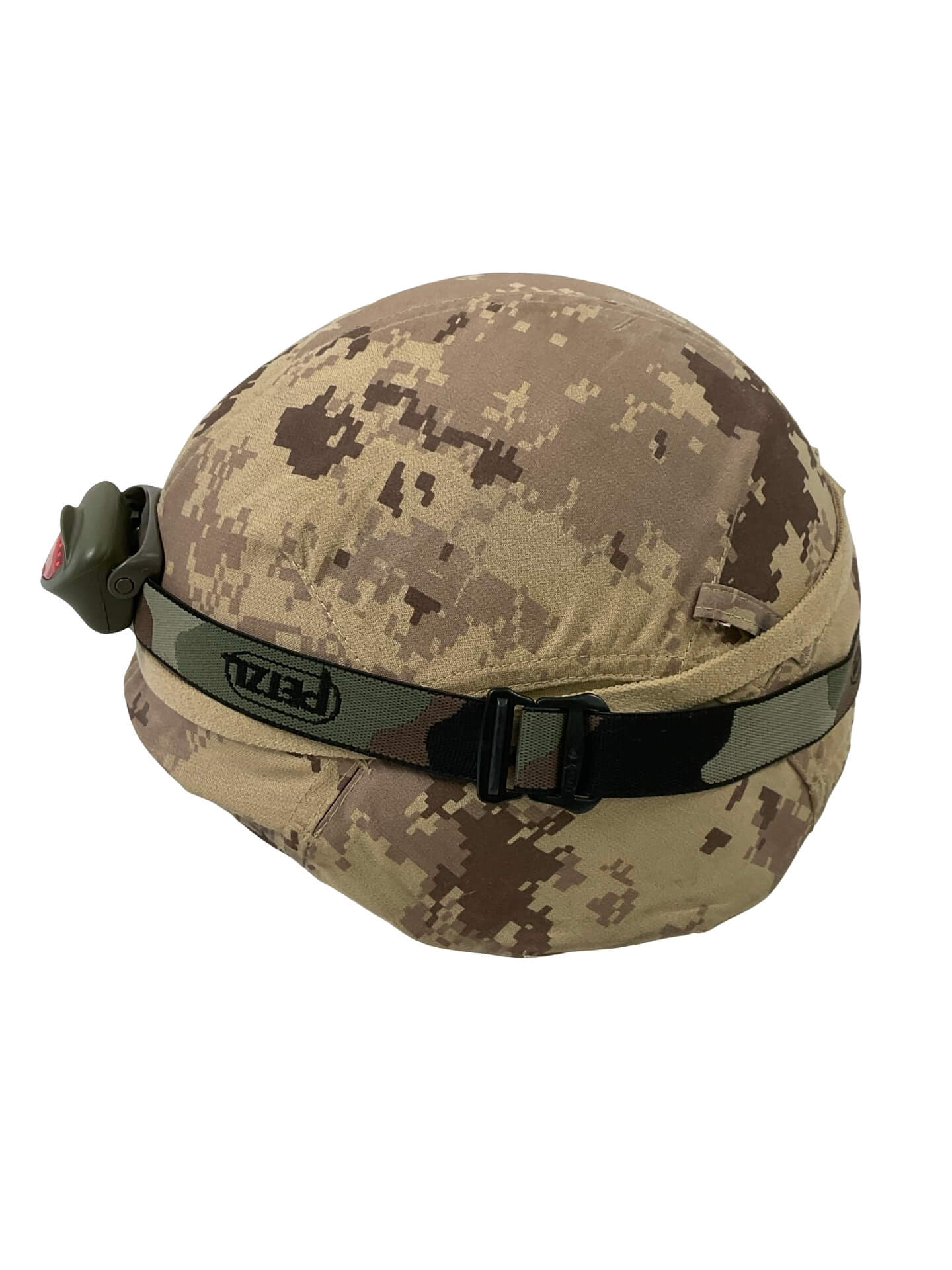 Canadian Forces Arid CADPAT CG634 Helmet Size Medium With Petzl Light Canadian Forces Arid CADPAT CG634 Helmet Size Medium With Petzl Light