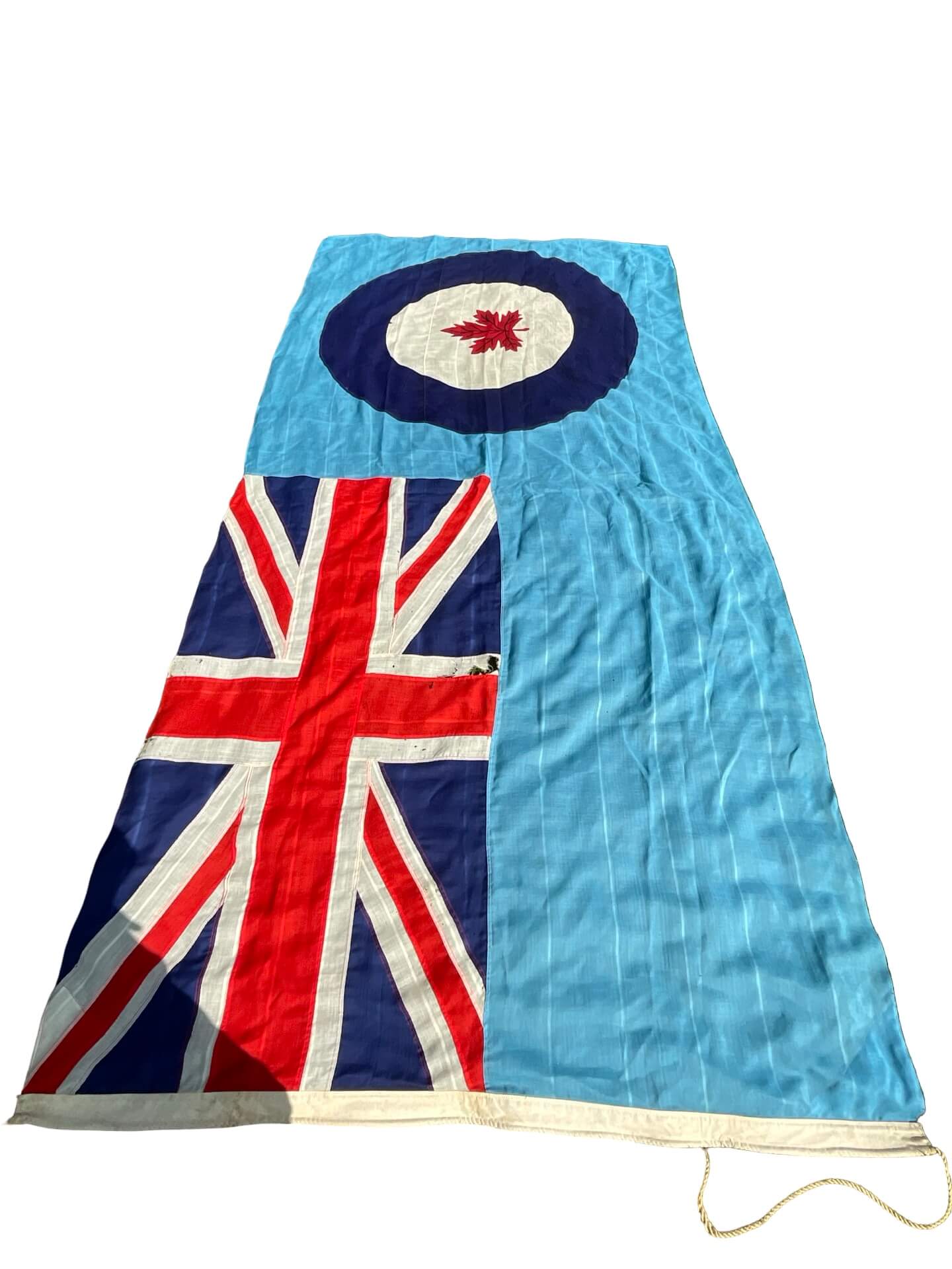 WW2 Canadian RCAF Flag 71" X 138" Made in Toronto WW2 Canadian RCAF Flag 71" X 138" Made in Toronto