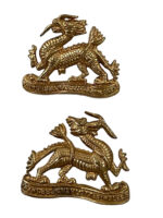 WW2 British Royal Berkshire Regiment Collars Insignia Pair
