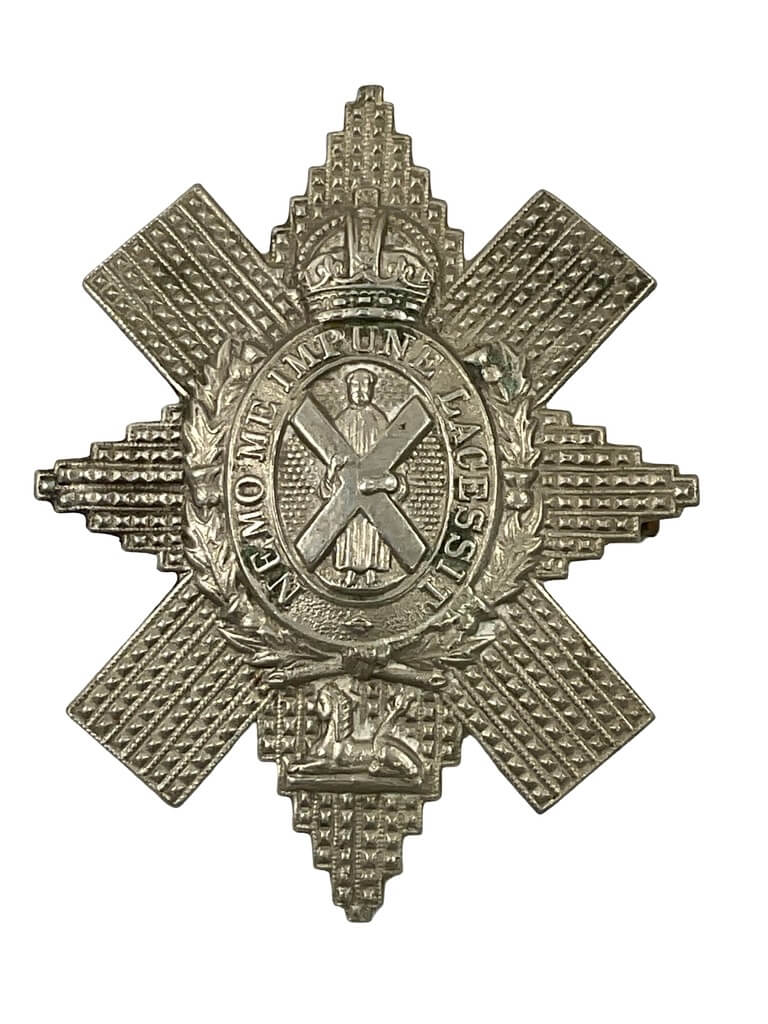 WW1 British BEF Black Watch Cap Badge WW1 British BEF Black Watch Cap Badge