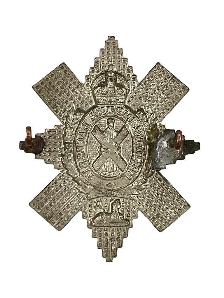 WW1 British BEF Black Watch Cap Badge WW1 British BEF Black Watch Cap Badge