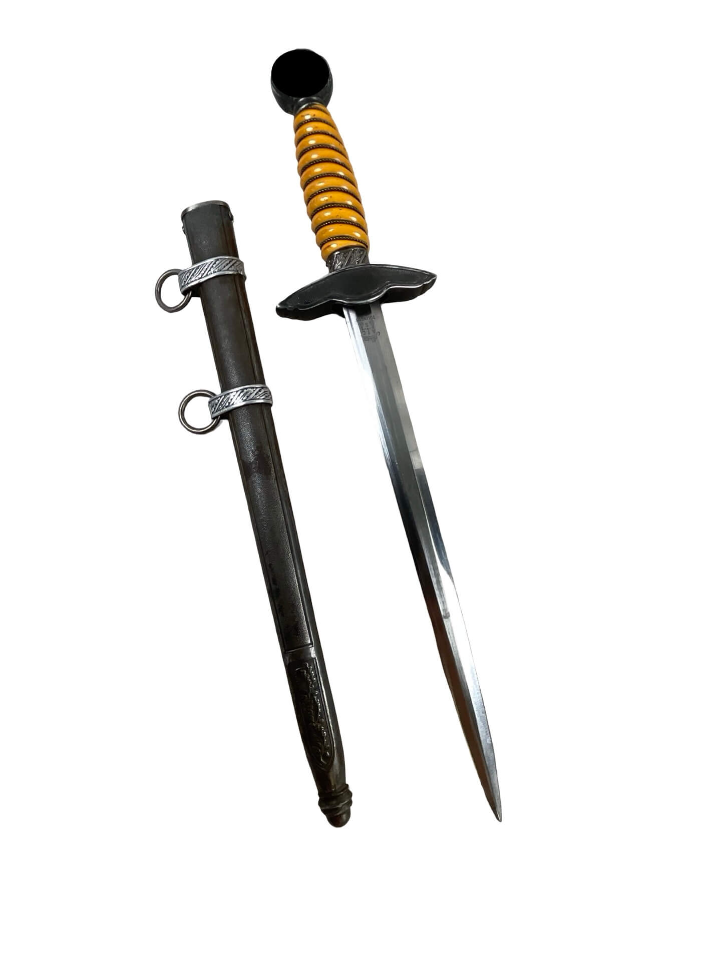 WW2 German Luftwaffe Dagger With Scabbard Hangers and Knot Maker Alcosa WW2 German Luftwaffe Dagger With Scabbard Hangers and Knot Maker Alcosa