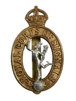 WW2 British Royal Corps of Signals Cap Badge