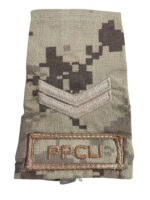 Princess Patricia's Canadian Light Infantry PPCLI Arid Corporal's Rank Slip-On Insignia Single