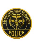 Canadian Metropolitan Toronto Ontario Yellow Border Police Patch
