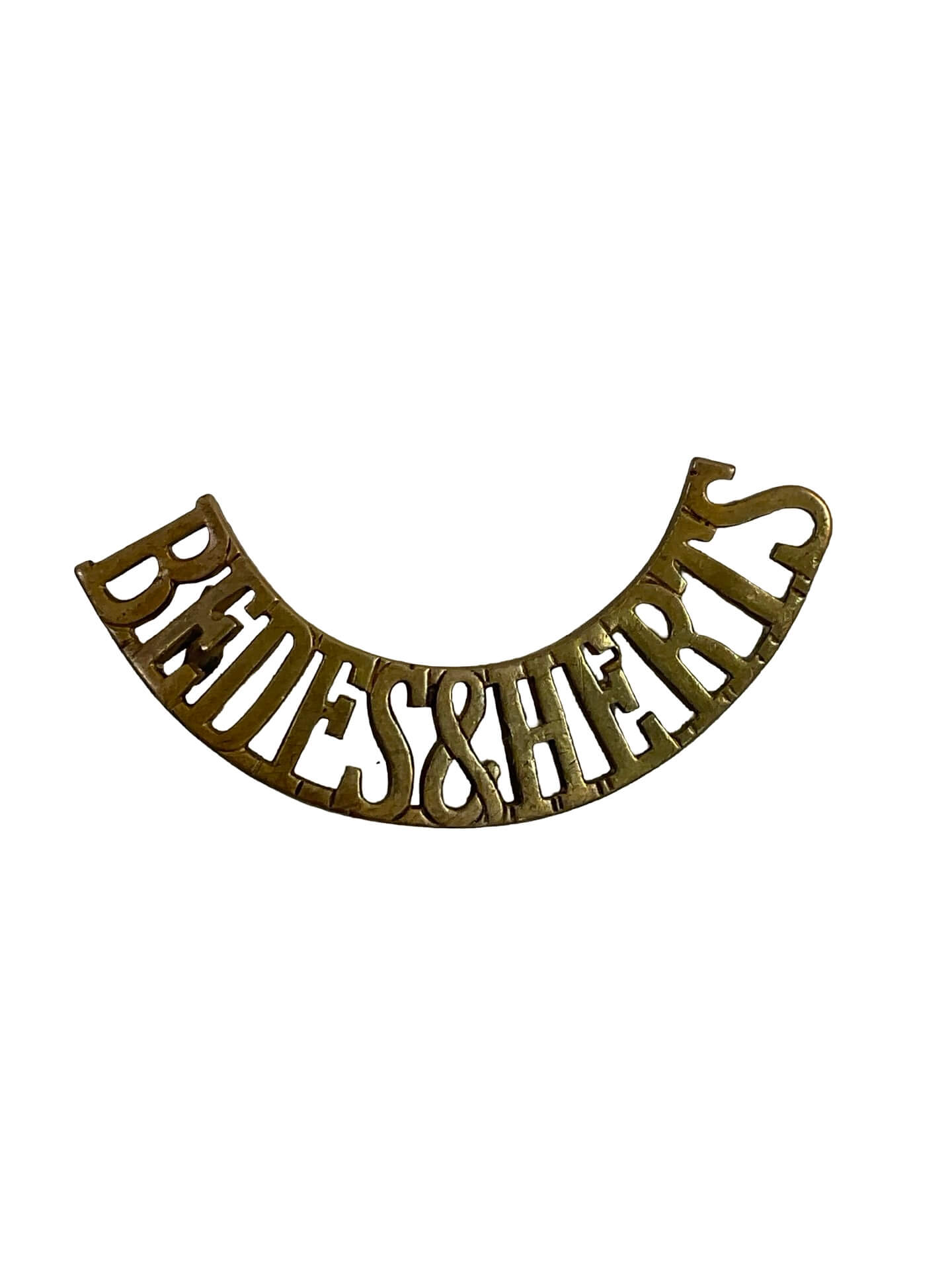 WW1 British BEF Bedfordshire and Hertfordshire Shoulder Title Insignia Single WW1 British BEF Bedfordshire and Hertfordshire Shoulder Title Insignia Single