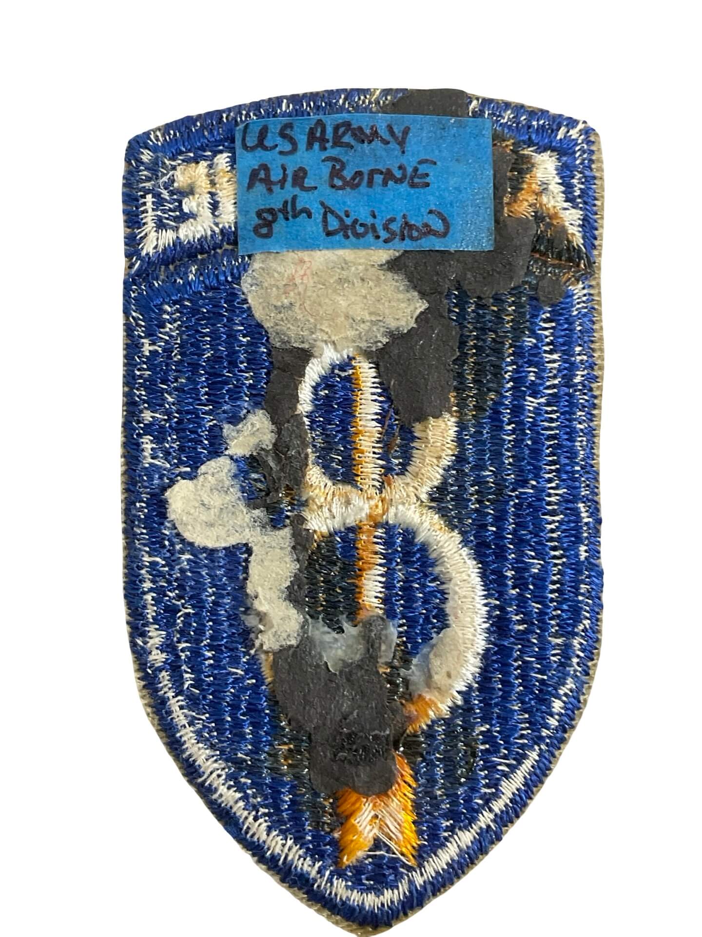 WW2 US Army Airborne 8th Division Patch WW2 US Army Airborne 8th Division Patch